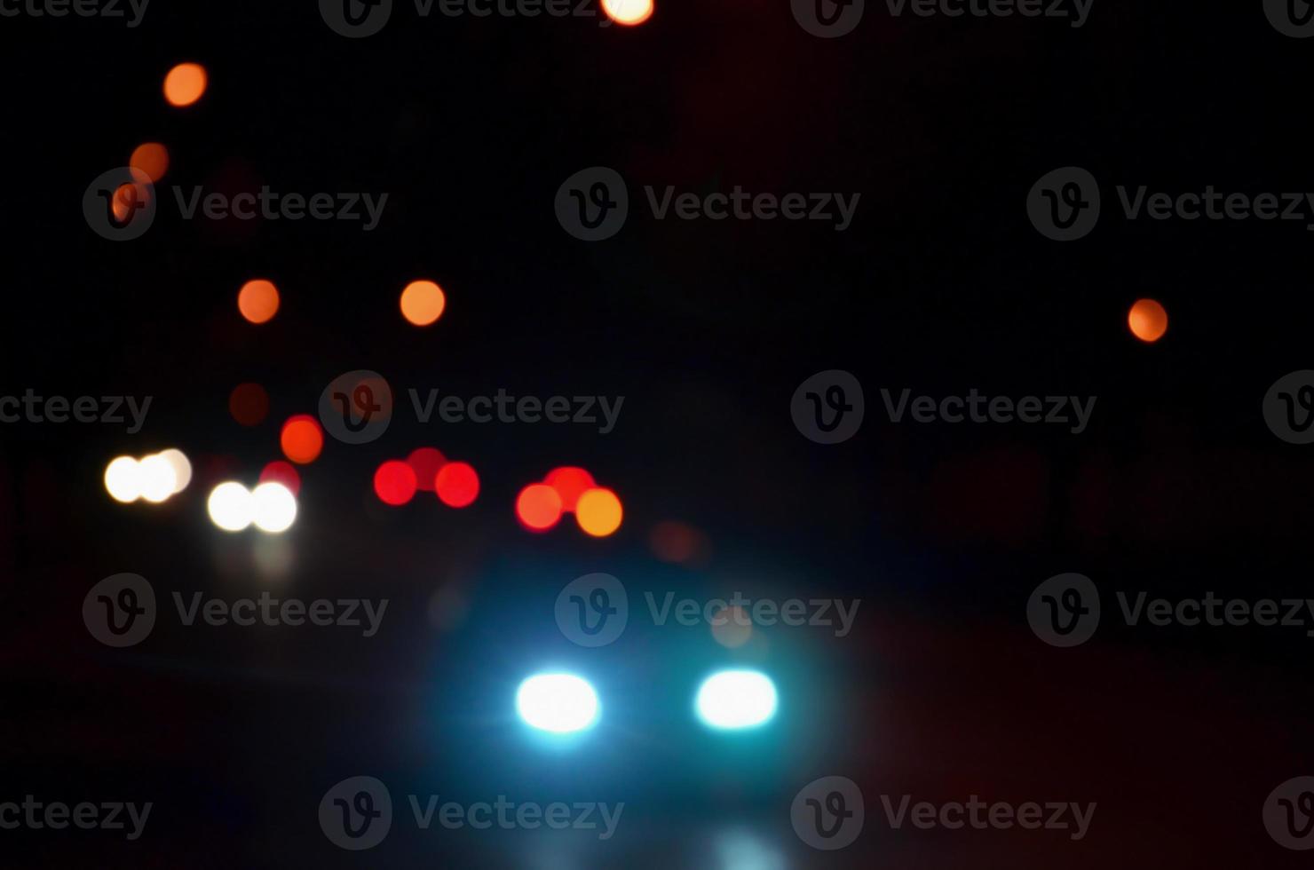 verschwommene Landschaft der Nachtstadt foto