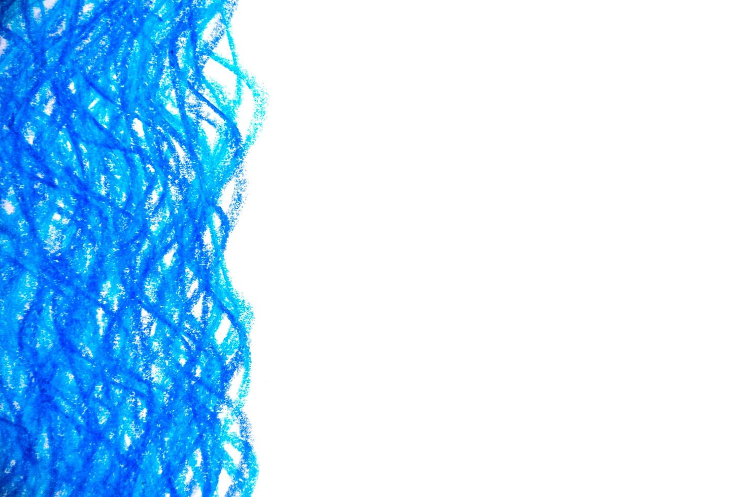 blauer meer wellenkreide malen textur hintergrund foto