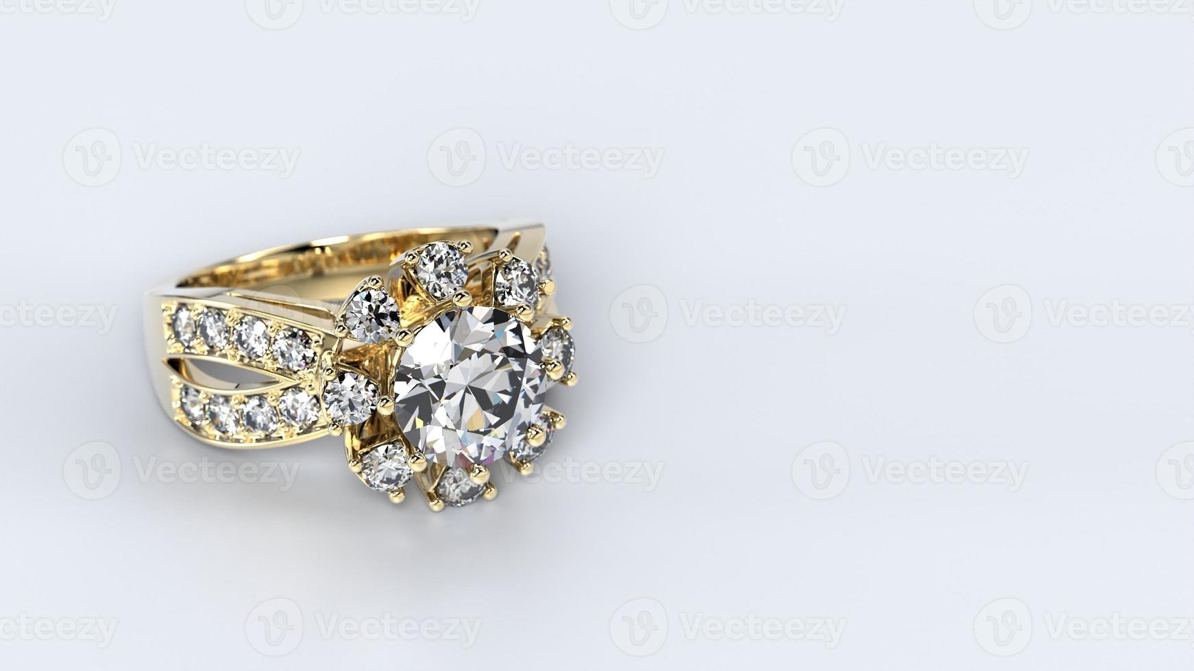 hochzeit, ring, gold, silber, diamant, verlobung, mode, ehe, stein, 3d render foto