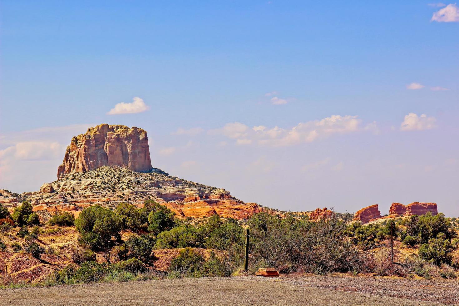 Lone Butte im Monument Valley, Utah foto