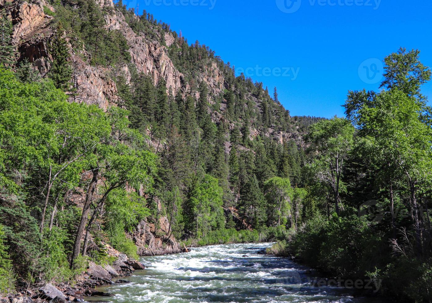 Animas River rauscht in der Nähe von Silverton, Colorado foto