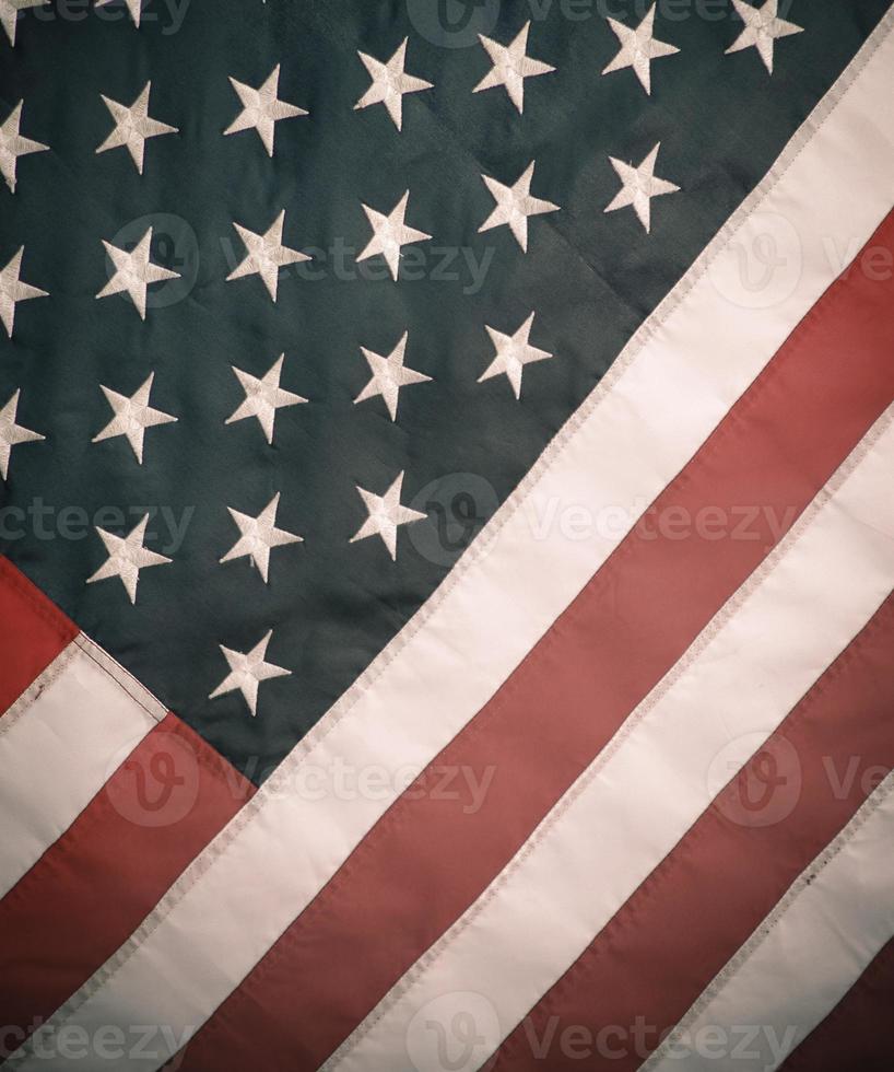 Retro-gestyltes Bild der USA-Flagge foto