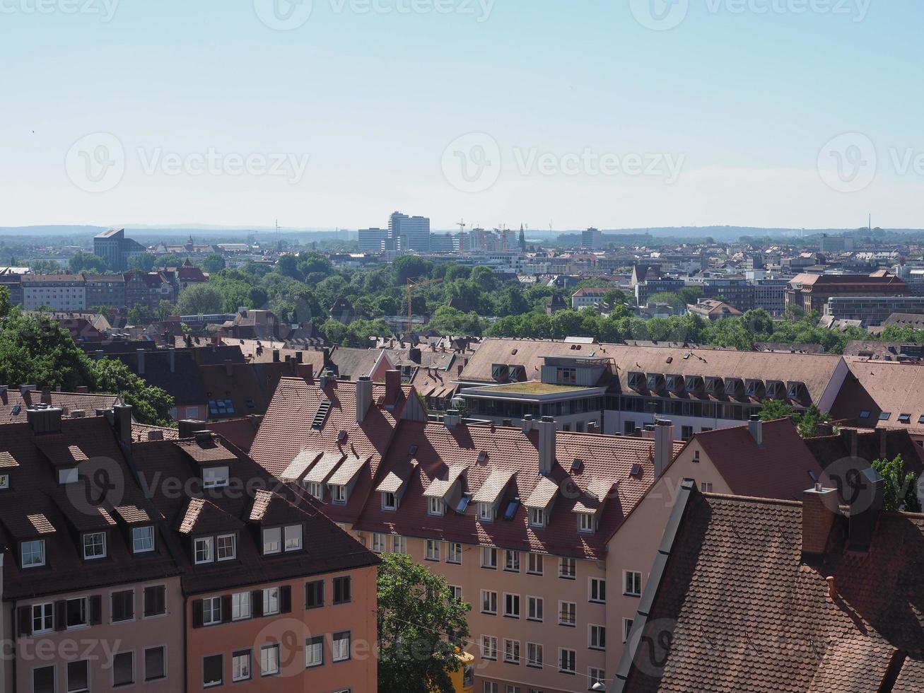 Luftaufnahme von Nürnberg foto
