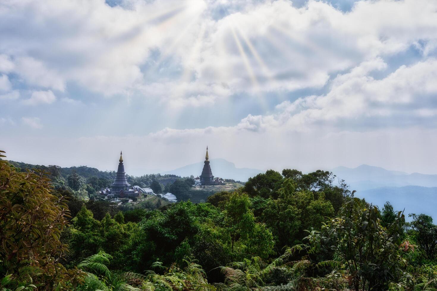 Landschaft bei Kew Mae Pan, Thailand foto