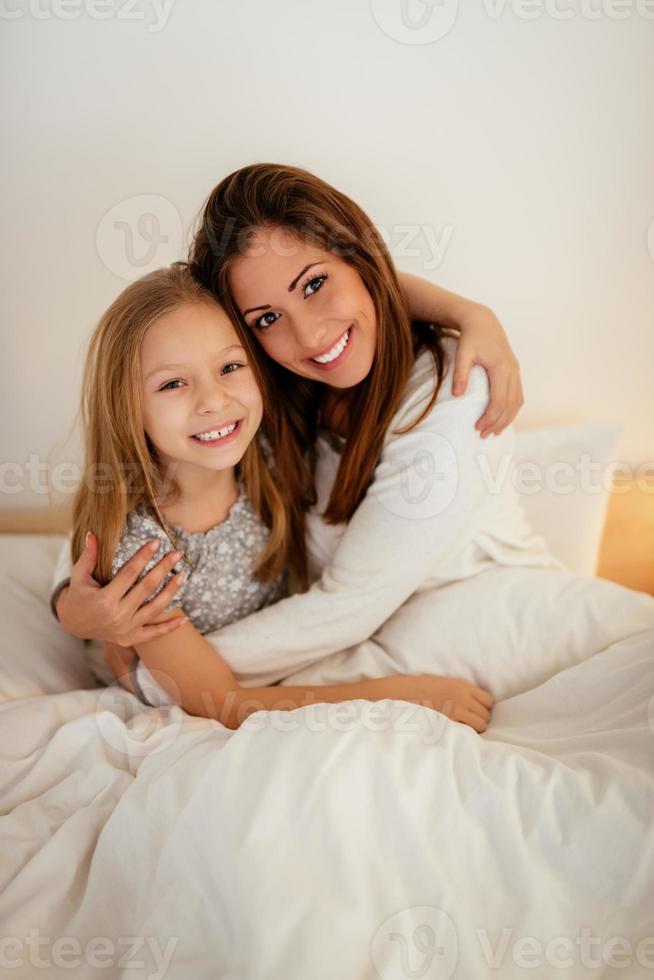 glückliche Familienansicht foto