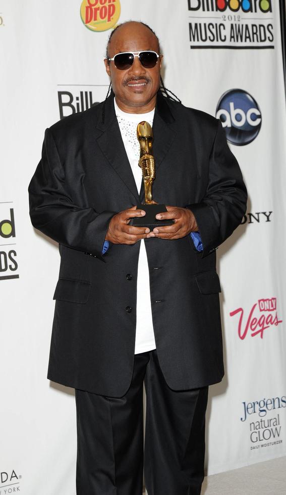 las vegas, 20. mai – stevie wonder im presseraum bei den billboard awards 2012 in der mgm garden arena am 20. mai 2012 in las vegas, nv foto