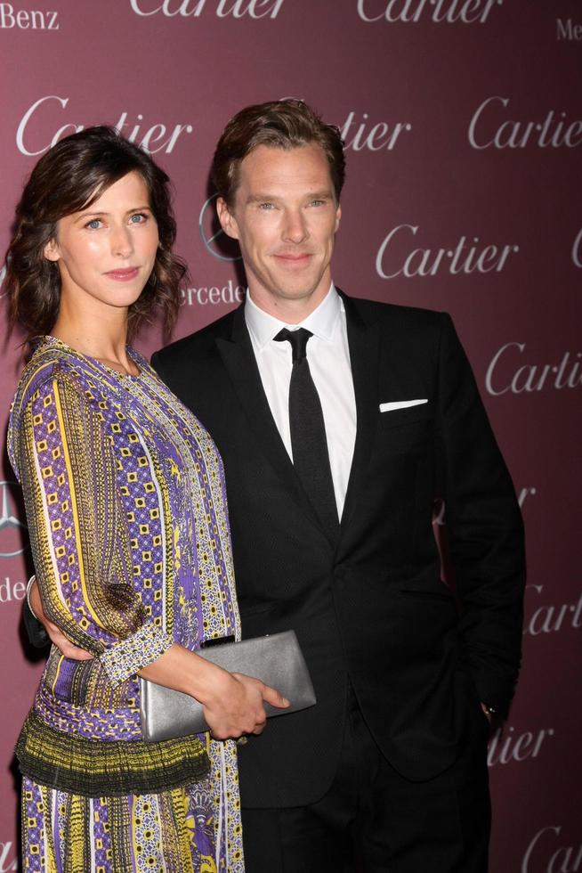 los angeles, jan 3 - sophie hunter, benedict cumberbatch bei der palm springs film festival gala in einem kongresszentrum am 3. januar 2014 in palm springs, ca foto