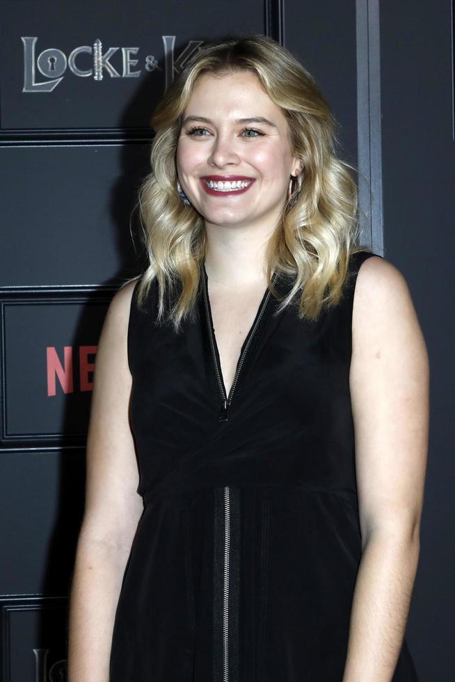 los angeles, 5. feb - tiera skovbye bei der premiere der locke and key-serie im egyptian theater am 5. februar 2020 in los angeles, ca foto