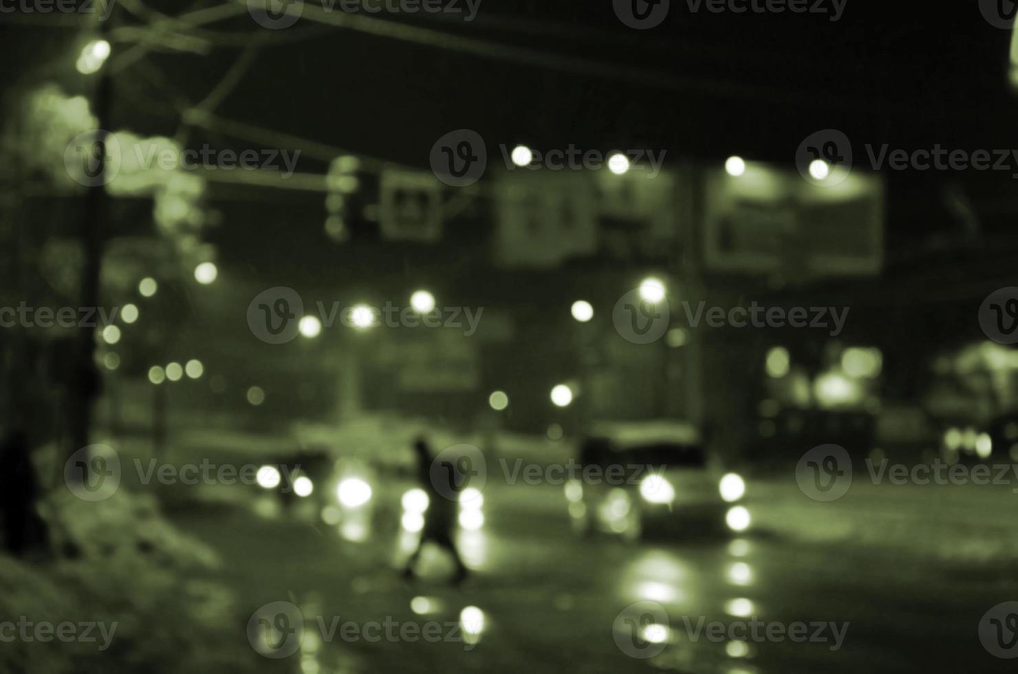 verschwommene Landschaft der Nachtstadt foto