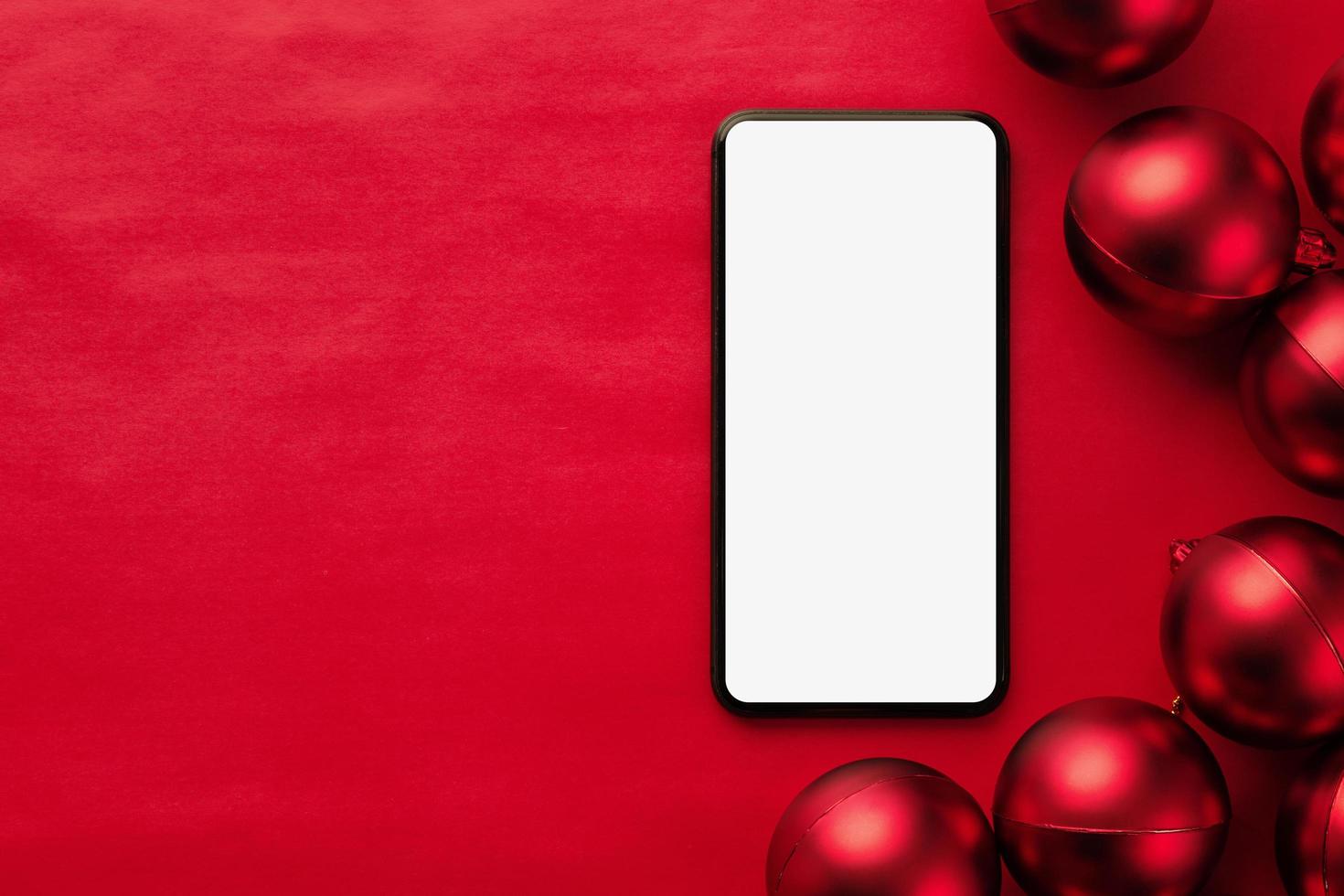 Weihnachts-Smartphone-Modell foto