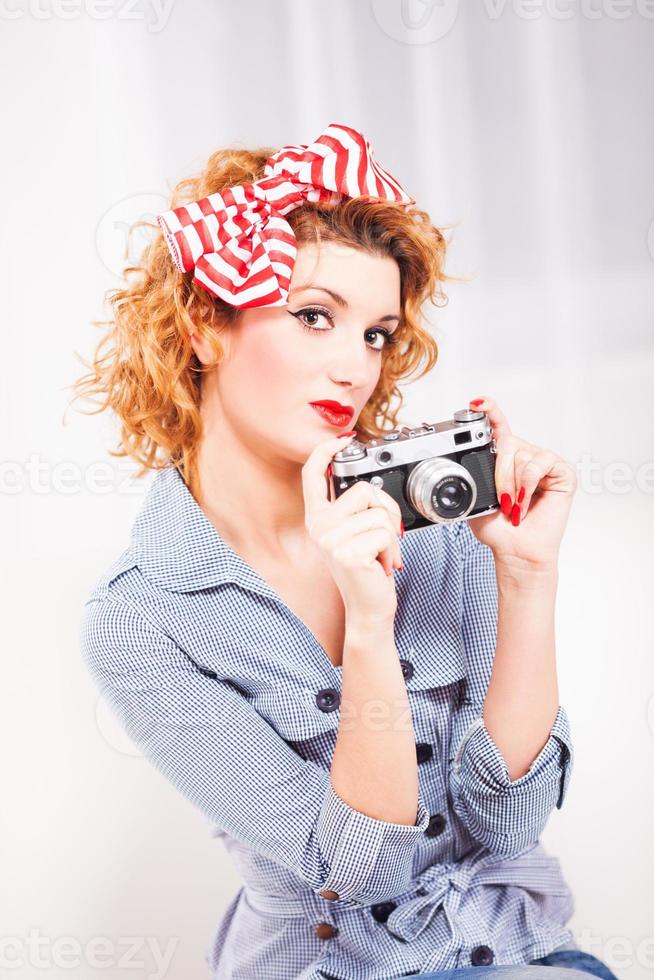 Pin-up-Girl-Ansicht foto