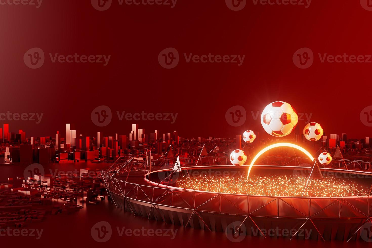 3D-Fußball-Objektdesign. realistische Wiedergabe. abstrakter futuristischer hintergrund. 3D-Darstellung. Konzept der Bewegungsgeometrie. Grafik des Sportwettbewerbs. Inhalt von Turnierspielwetten. Fußballelement. foto