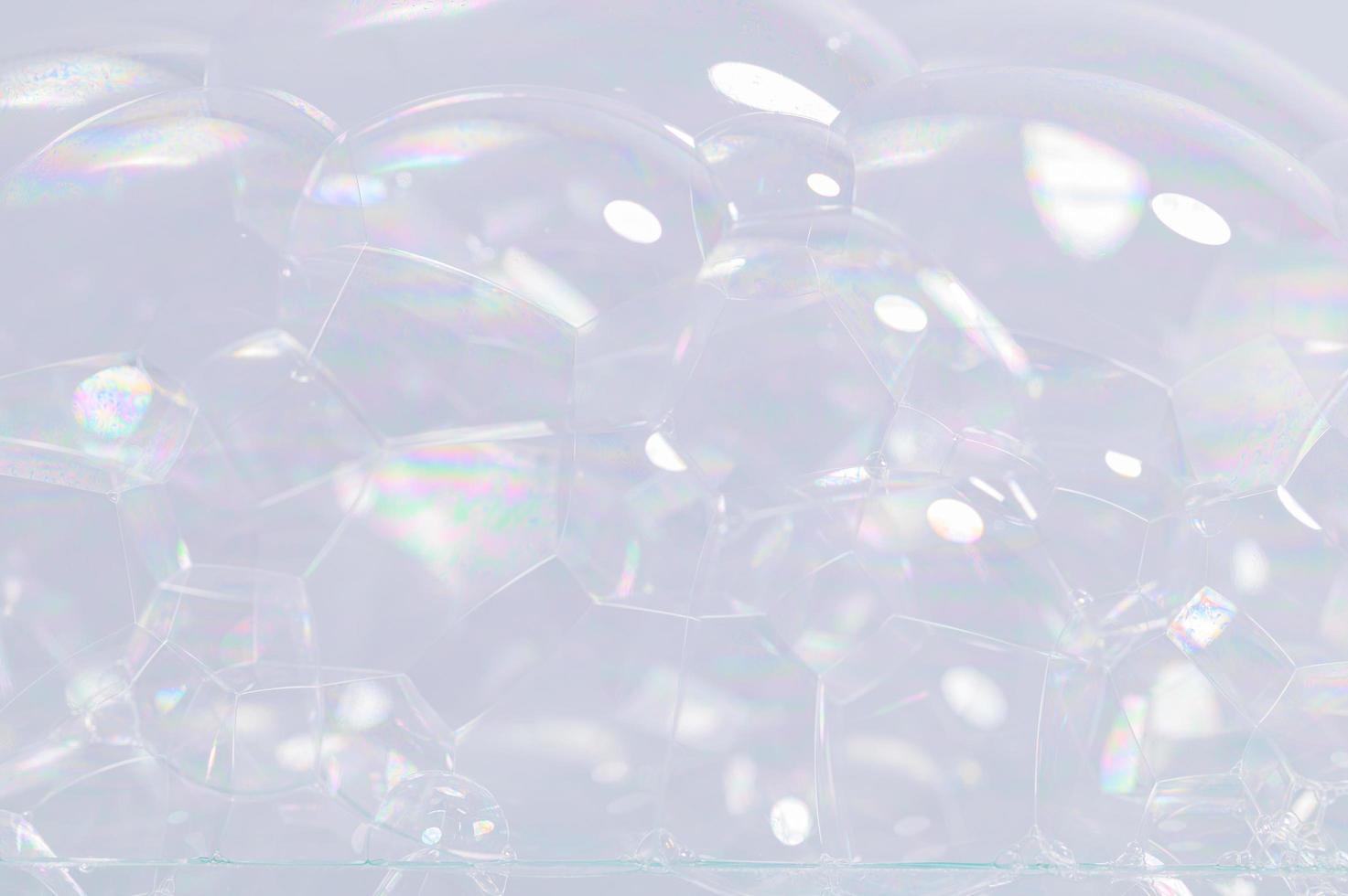Blasen auf weißem Hintergrund foto