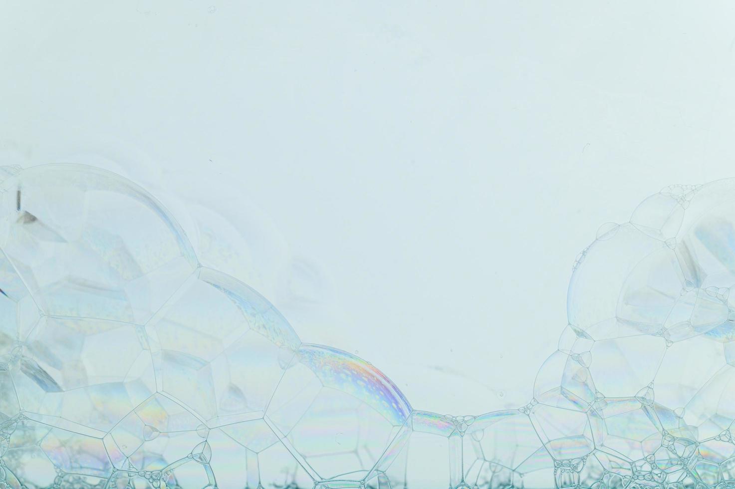 Blasen auf weißem Hintergrund foto
