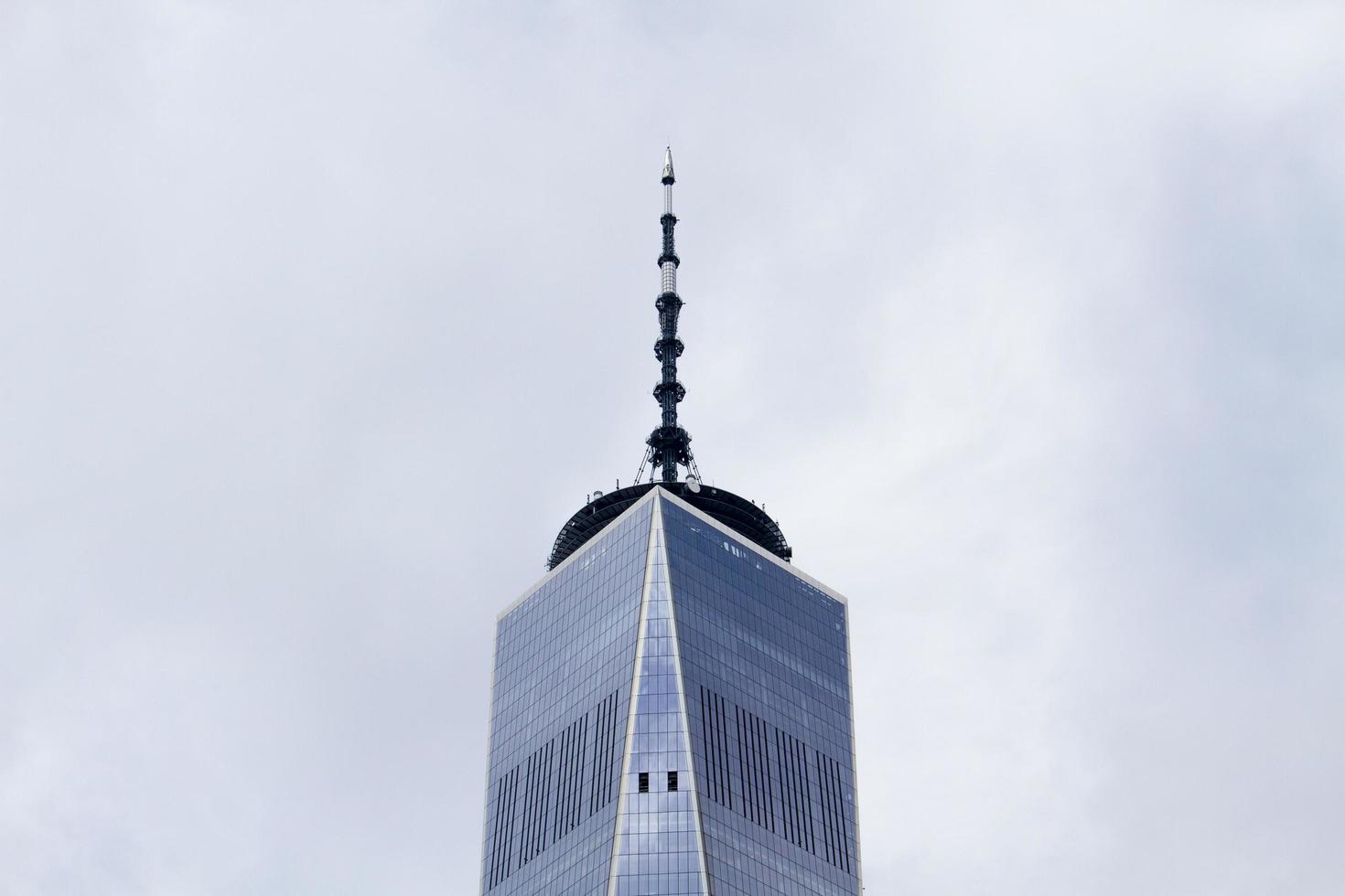 New York City, NY, 2020 - Spitze des One World Trade Centers foto