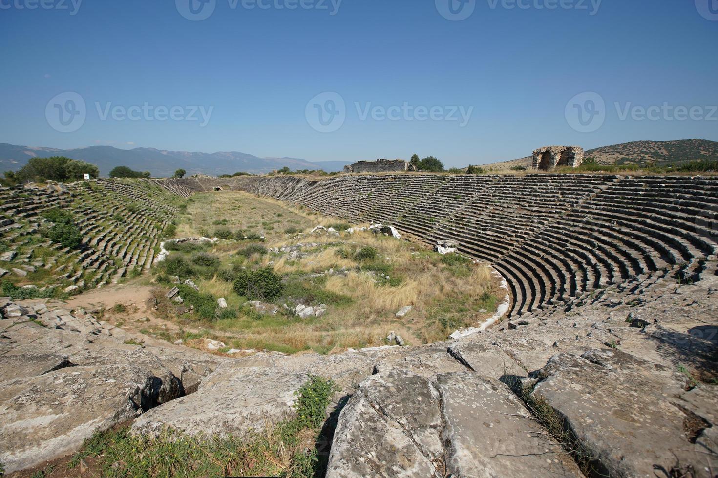 Stadion der antiken Stadt Aphrodisias in Aydin, Türkei foto