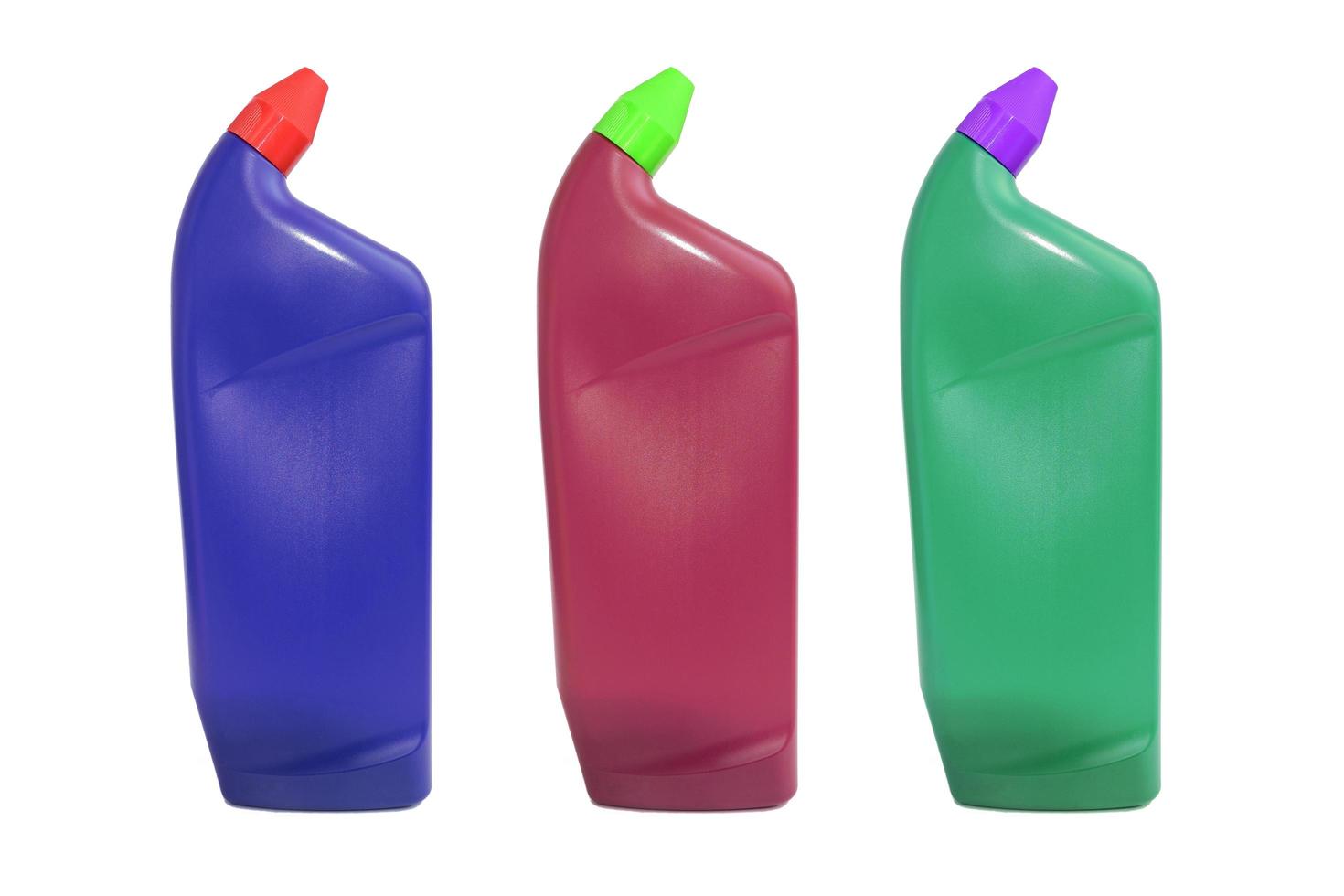 Plastikflasche für flüssige Produkte foto