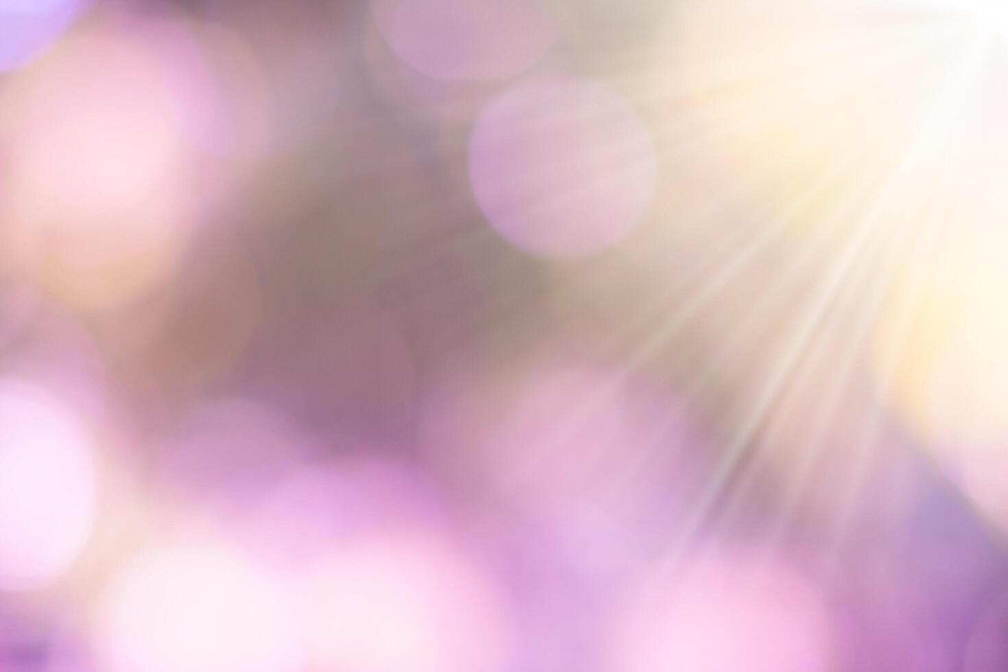 Bokeh Hintergrund mit Sonnenlicht foto