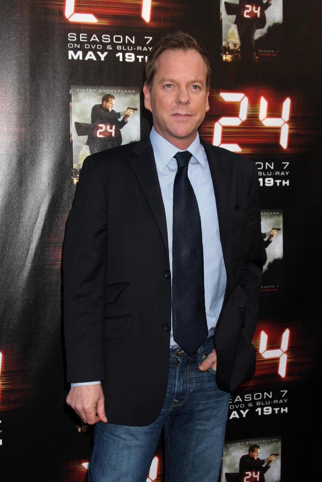 Kiefer Sutherland kommt am 12. Mai 2009 zum 24. Staffelfinale, das die DVD-Veröffentlichung der 8. und 7. Staffel im Wadworth Theatre in Westwood, Kalifornien, vorführt foto