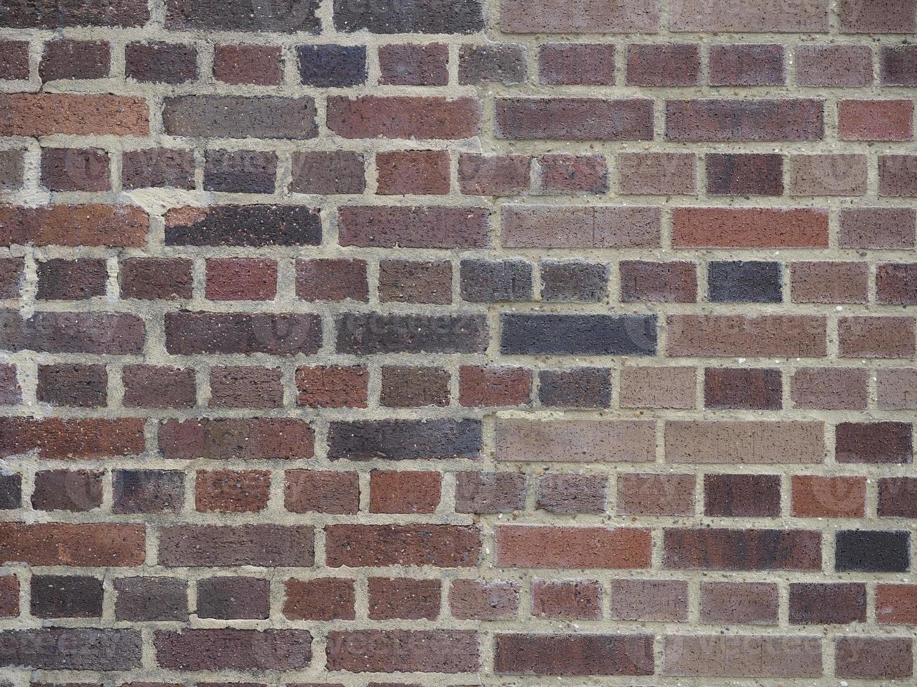 Hintergrund der roten Backsteinmauer foto