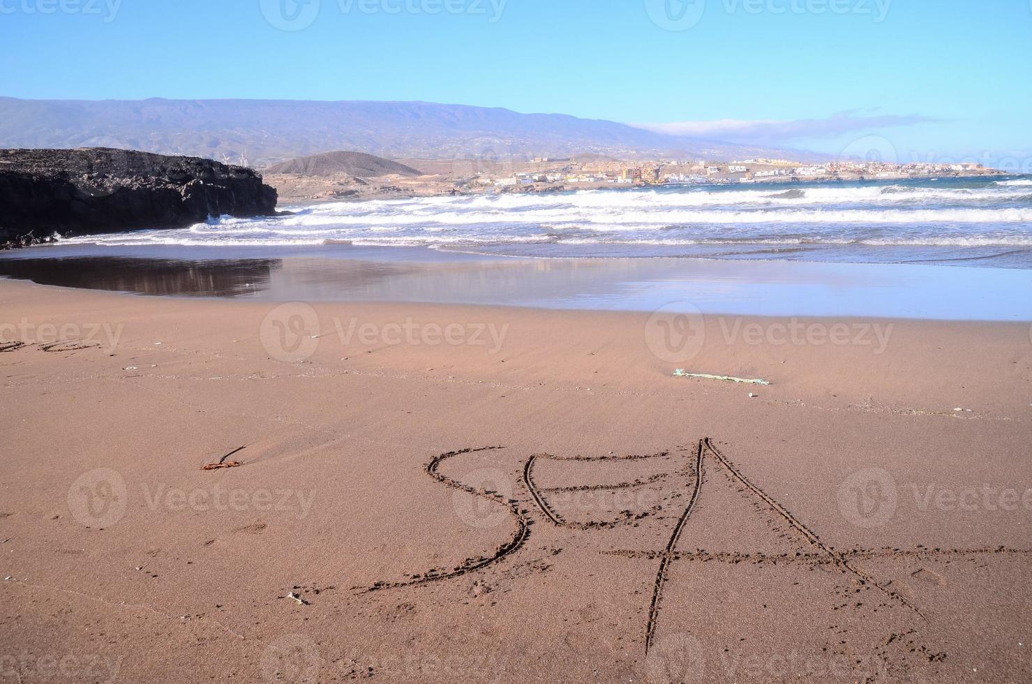 Sandstrand auf den Kanarischen Inseln foto