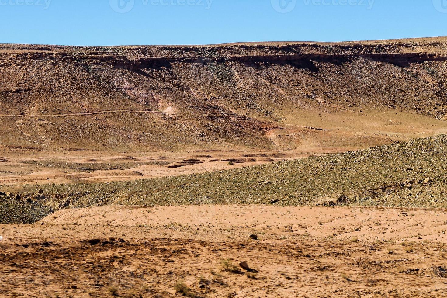 Blick auf die Wüstenlandschaft foto