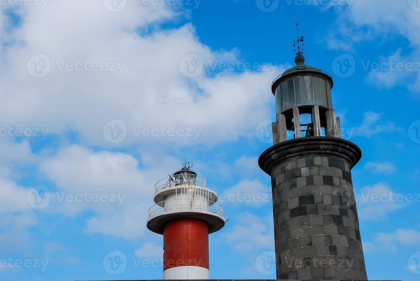 Leuchtturm gegen Himmel foto