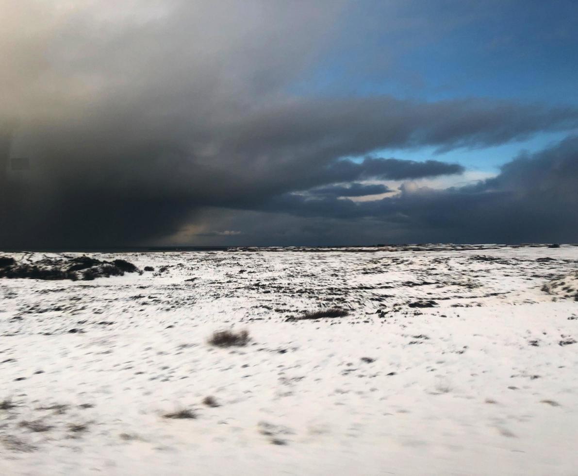 ein blick auf island im winter foto