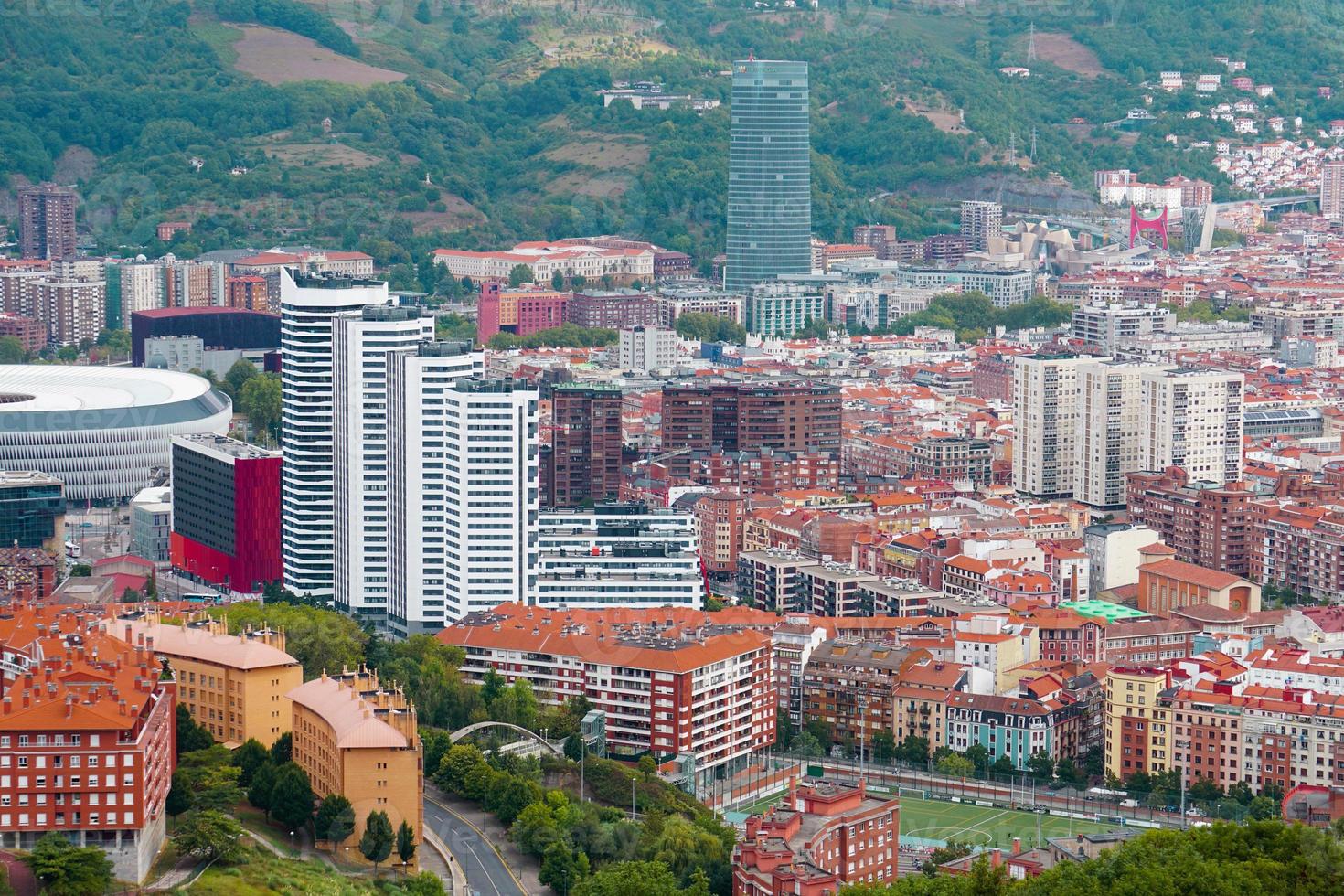 stadtbild von bilbao city, baskenland, spanien, reiseziele foto