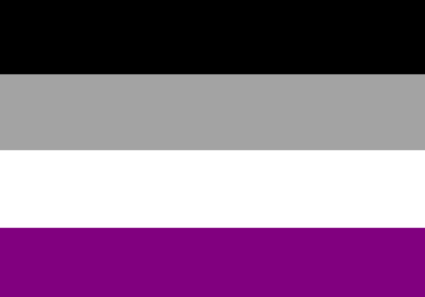 asexuelle streifenkunstmalerei, asexuelles symbol, konzept für feierlichkeiten des lgbtq im stolzmonat auf der ganzen welt. foto