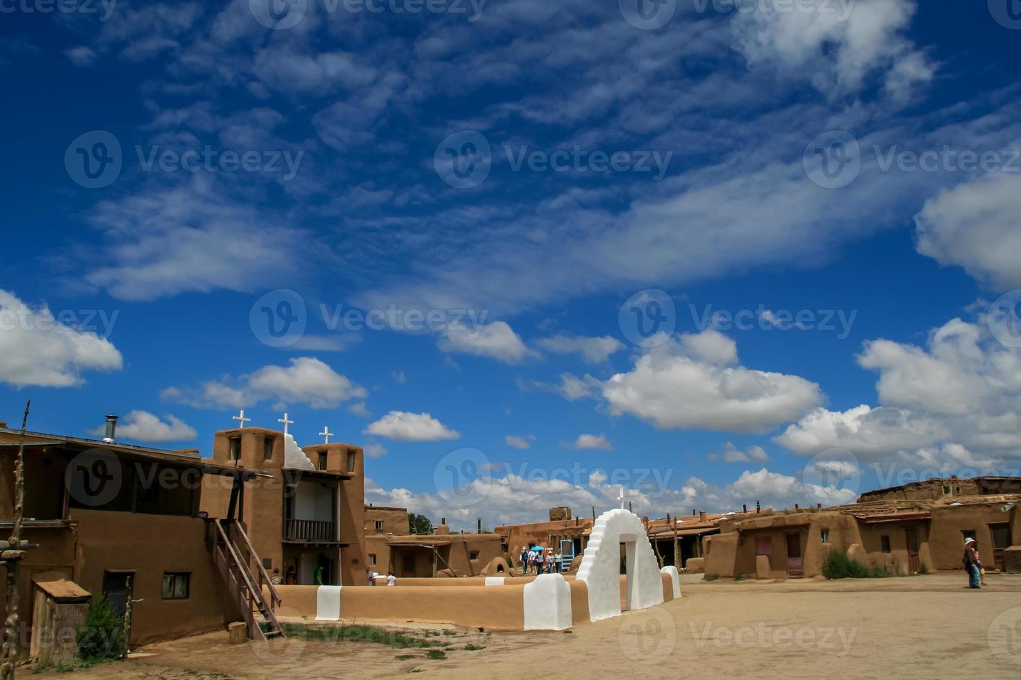 San Geronimo Kapelle in Taos Pueblo, USA foto