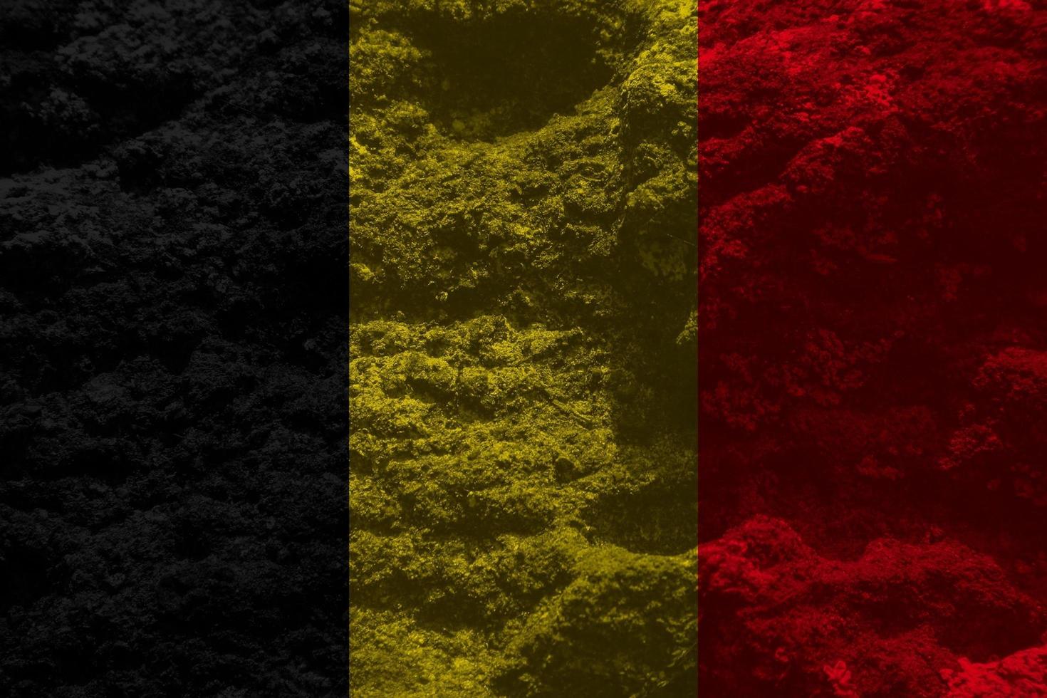 Textur der belgischen Flagge als Hintergrund foto