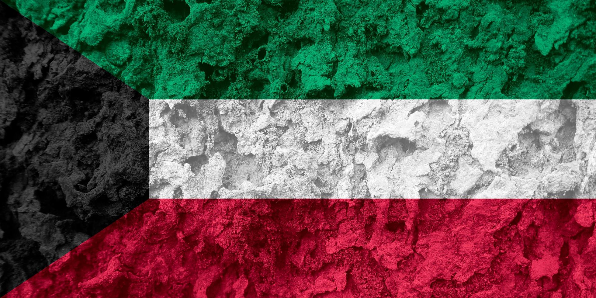 Kuwait-Flaggentextur als Hintergrund foto
