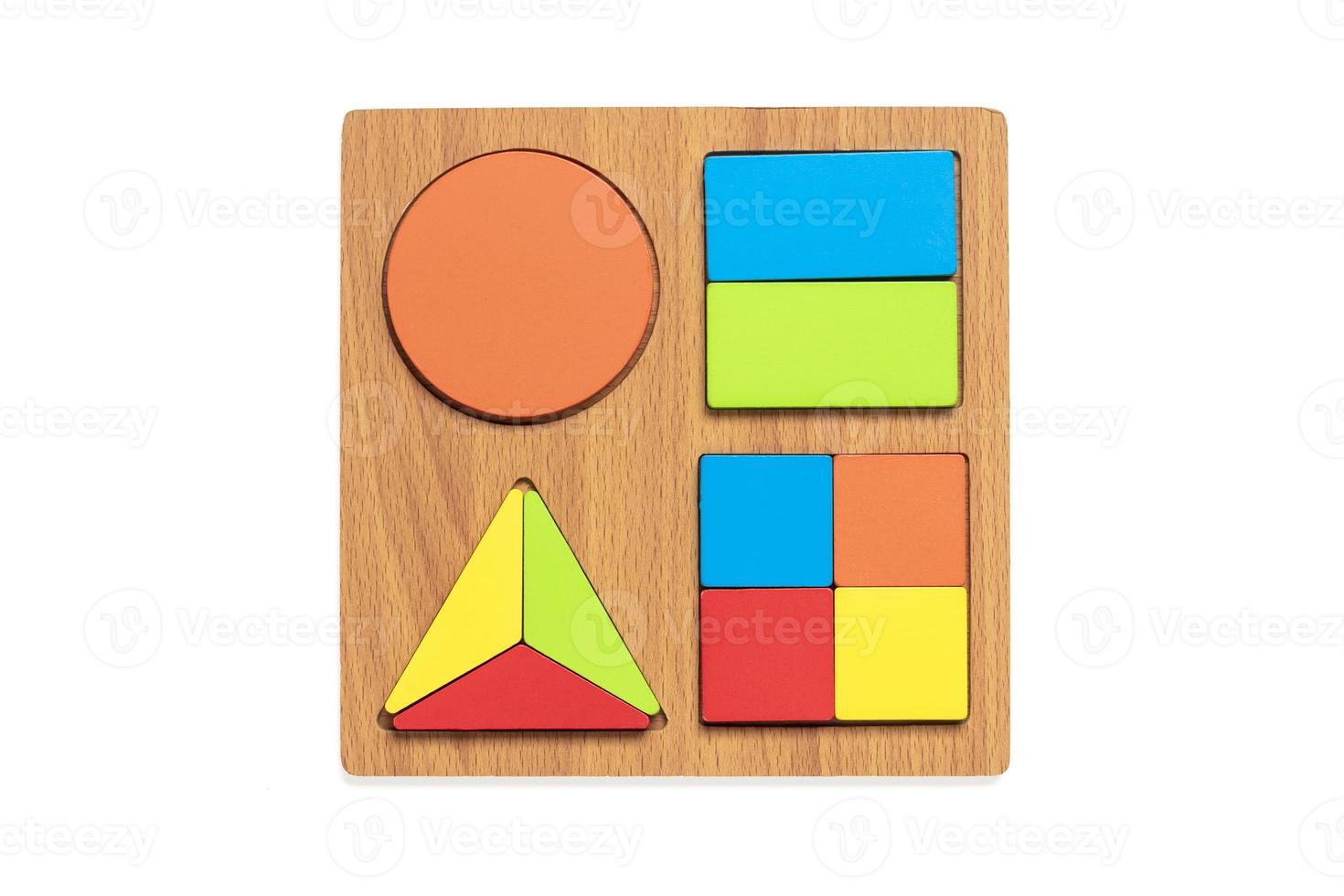 satz form montessori stil spielzeug kinder aus holz umweltfreundliche logikspiele für vorschulkinder spielzeug für die babyentwicklung. Sammlung von pädagogischen Elementen für die frühkindliche Entwicklung foto