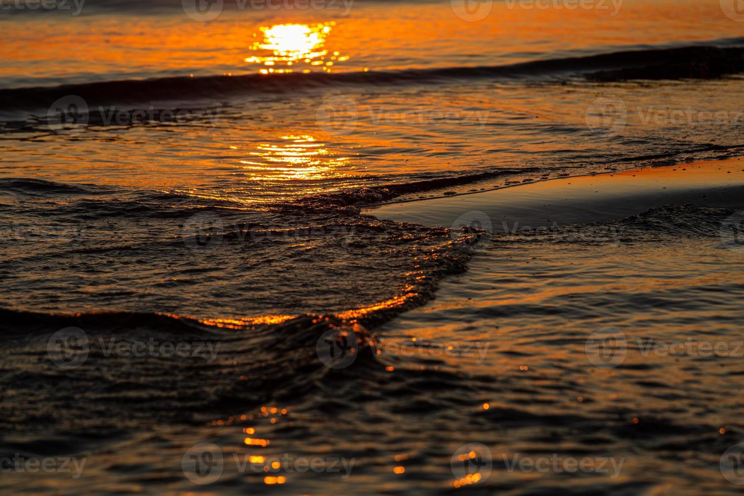 Ostseeküste bei Sonnenuntergang foto