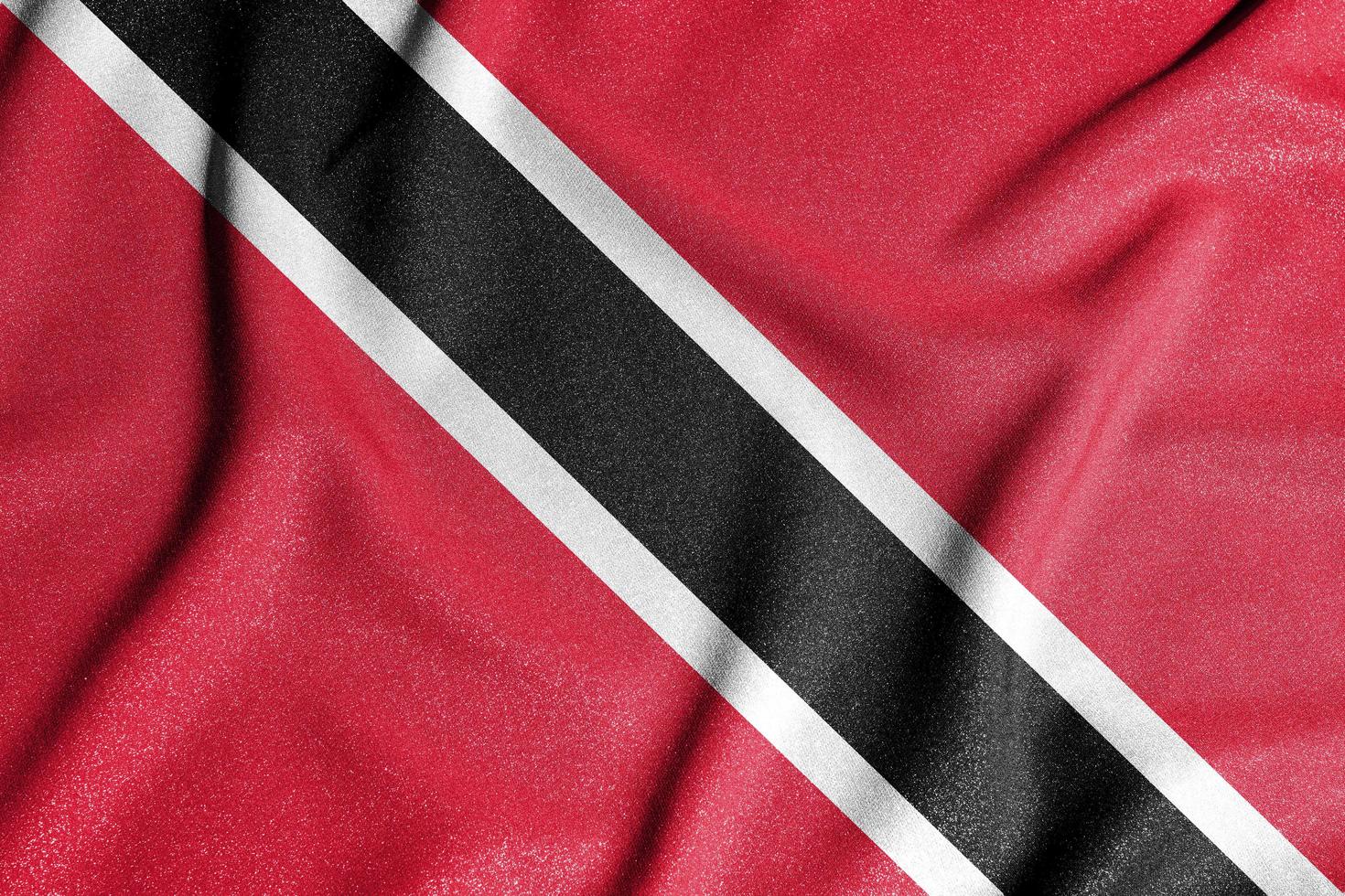 Nationalflagge von Trinidad und Tobago. das Hauptsymbol eines unabhängigen Landes. Flagge von Trinidad und Tobago. ein Merkmal der Größe eines demokratischen Staates. foto