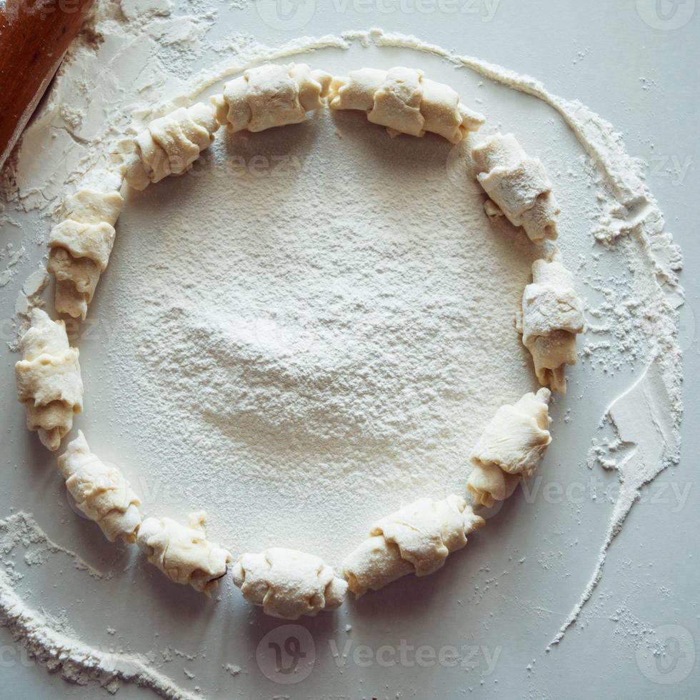 Kuchen vor dem Backen foto