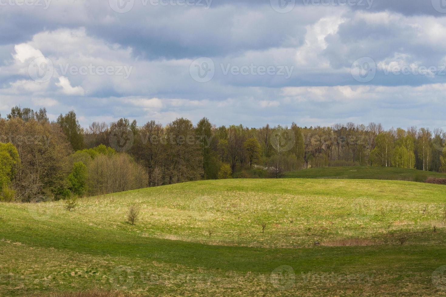 Landschaften aus der litauischen Landschaft im Frühling foto