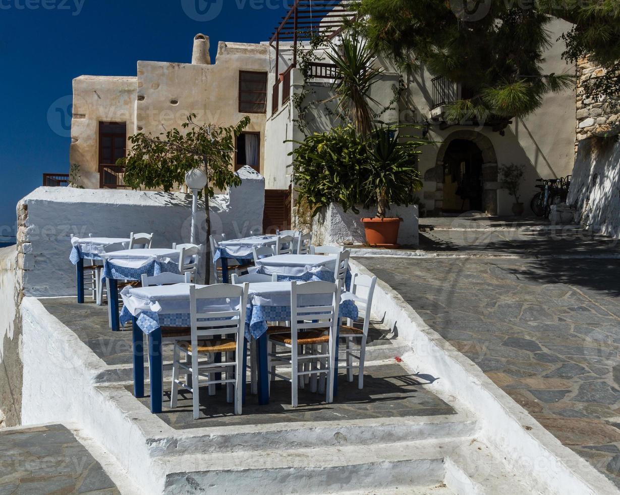 Stadtansichten aus der Stadt Naxos foto