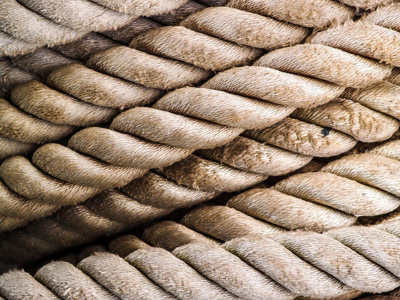hellbraunes strukturiertes Seil foto