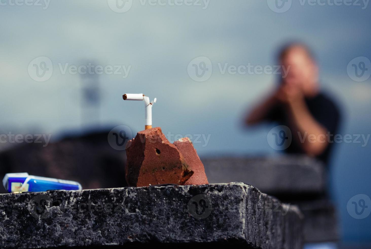 Mann mit einer Waffe foto