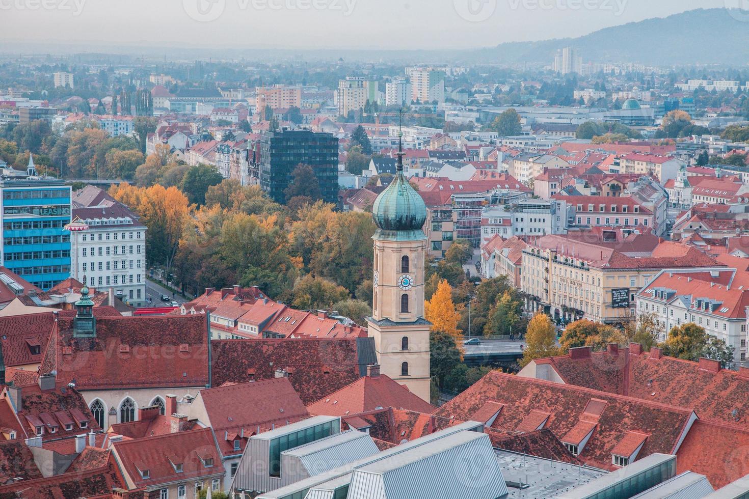 Blick auf die österreichische Stadt Graz foto