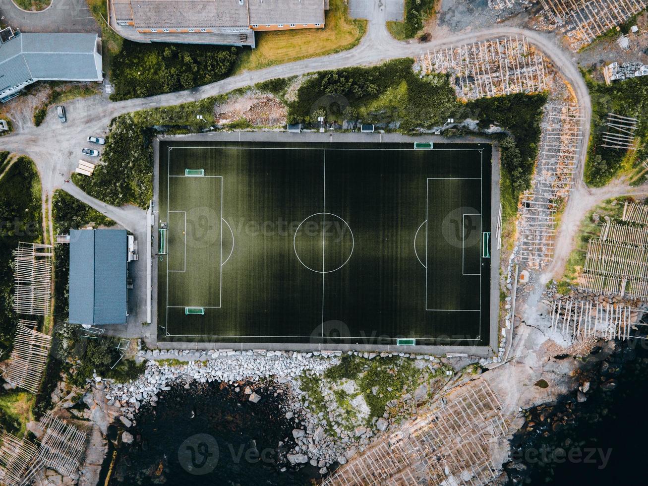 die stadt reine auf den lofoten in norwegen foto