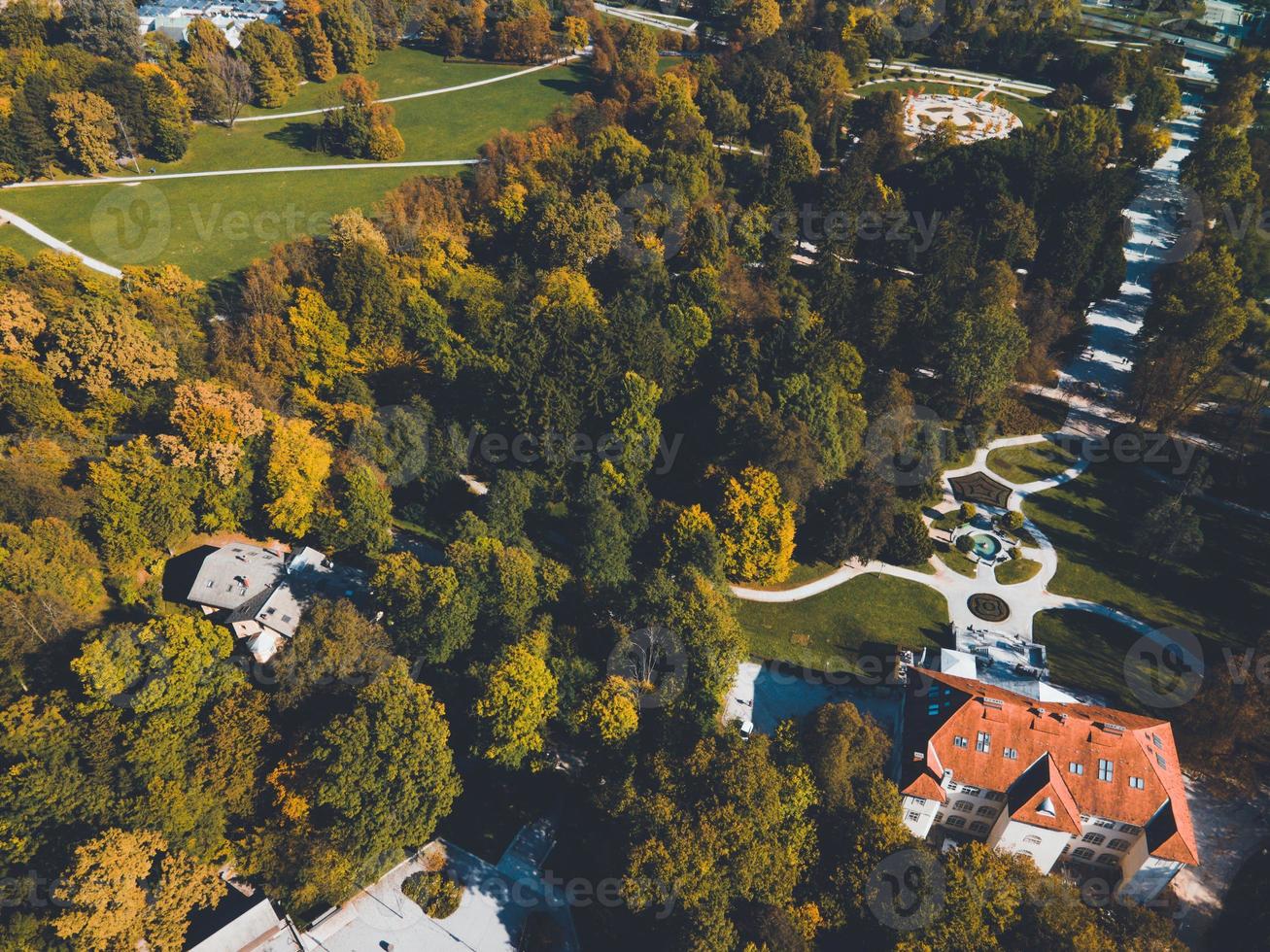 Tivoli Park in der slowenischen Hauptstadt Ljubljana foto