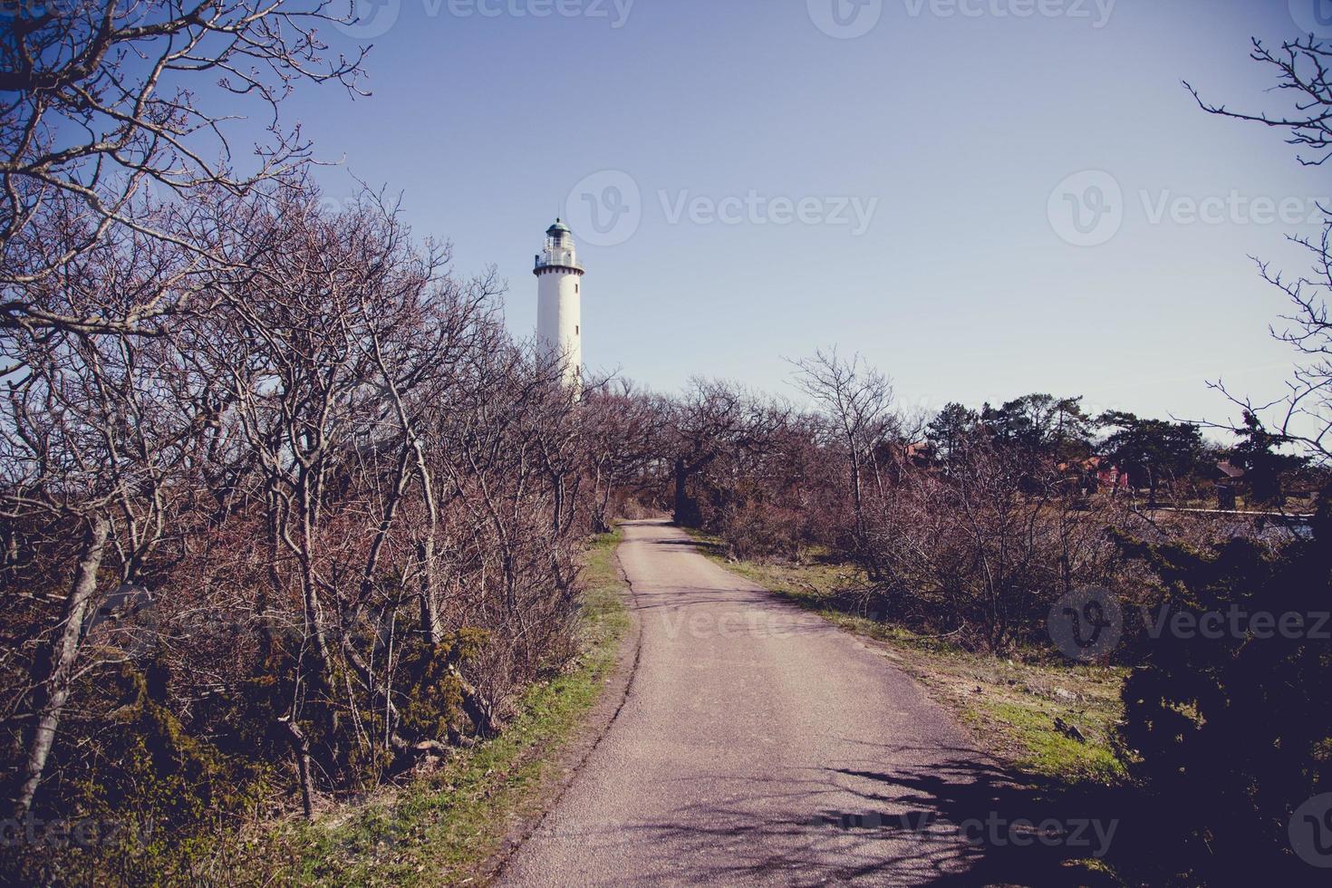 Lange Erik Leuchtturm im Norden von Öland, Schweden foto