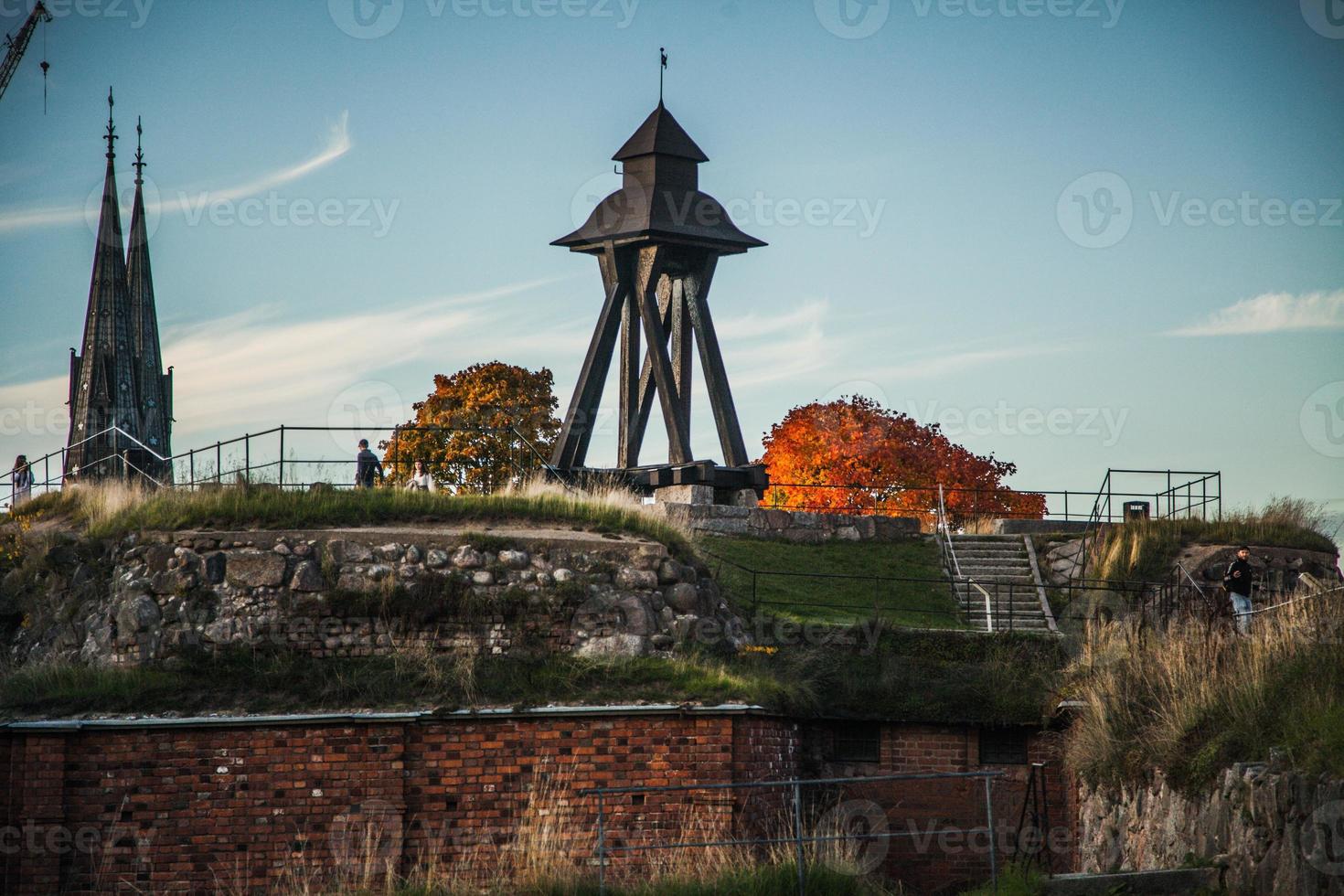 ansichten von uppsala, schweden im herbst foto