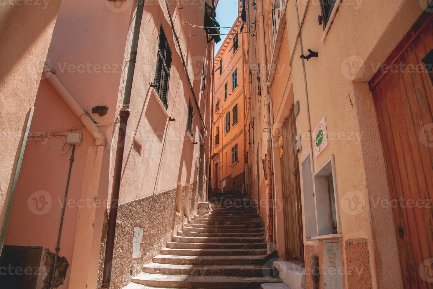 Blick auf Manarola in Cinque Terre, Italien foto