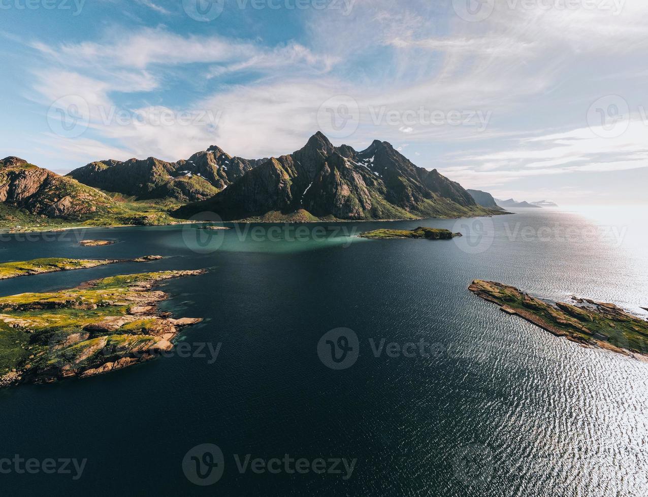 Ansichten von Maervoll auf den Lofoten in Norwegen foto