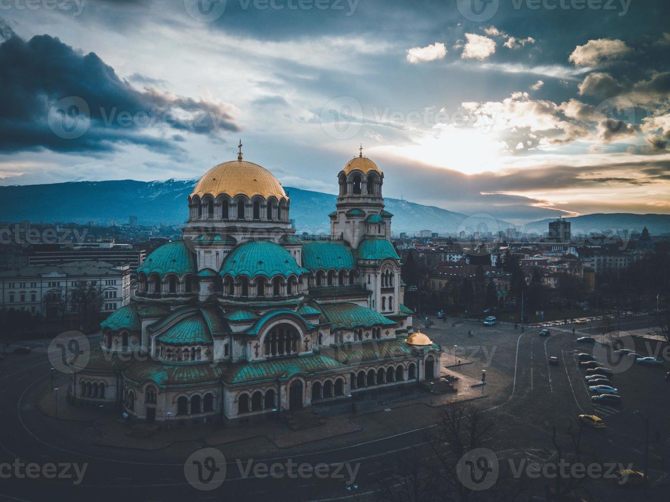 alexander-newski-kathedrale in der stadt sofia, bulgarien foto