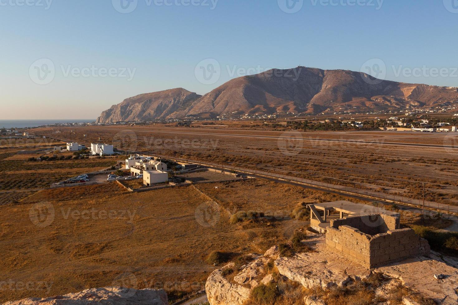 Landschaften der Insel Santorini foto